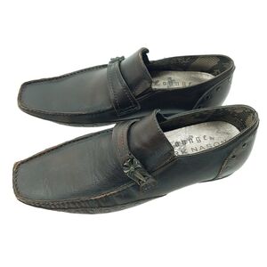 Mark Nason Lounge‎ Dress Shoes Dark Brown Leather Men's 8.5 Fancy Career Hip